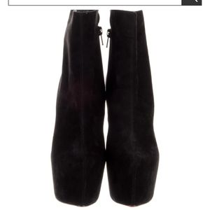 Christian Louboutin Suede Ankle Platform boots